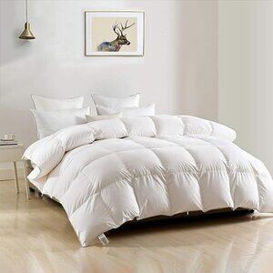 DWR Heavyweight Down Feather Fibers Comforter Oversized King